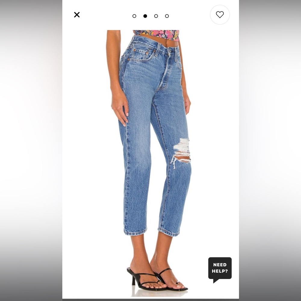 Levi's® 501™ Ripped Crop Jeans (Athens Slide)